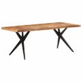 vidaXL Jedálenský stôl 200x90x76 cm akáciový masív