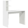 vidaXL Stôl Biela 102 x 50 x 124 cm Kompozitné drevo