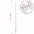 vidaXL Vianočný guľový girland LED Biela 186 cm Polystyrén