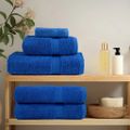 vidaXL Prémiové osušky SOLUND 4 ks modré 100x150 cm 600 g/m2