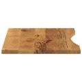 vidaXL Stolová doska so zakrivením 100x50x2,5 cm surový mangový masív