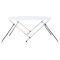 vidaXL Strieška Bimini s 2 oblúkmi biela 150x120x110 cm