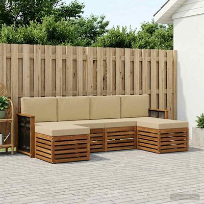 vidaXL Záhradná súprava gaučov 5 ks