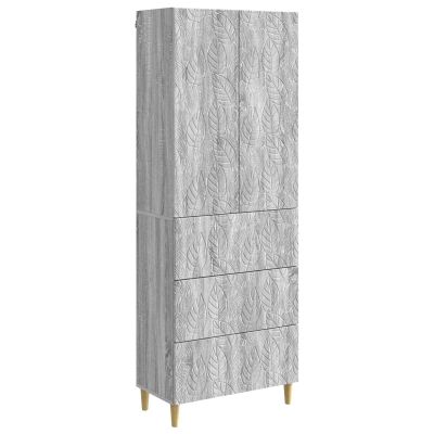 vidaXL Sada skríň 2 pcs Sivý Sonoma 66 x 34,5 x 90 cm Kompozitné drevo
