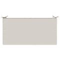 vidaXL Podložka na sedadlo SOEST 100% polyester Biela 120 x 80 x 15 cm