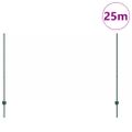 vidaXL Hexagonálny plot s stĺpom 25 x 1,4 m PVC potiahnutá oceľ Zelená