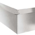 vidaXL Slimákové zábrany 8 ks 100 x 3,5 x 25 cm Nerezová oceľ