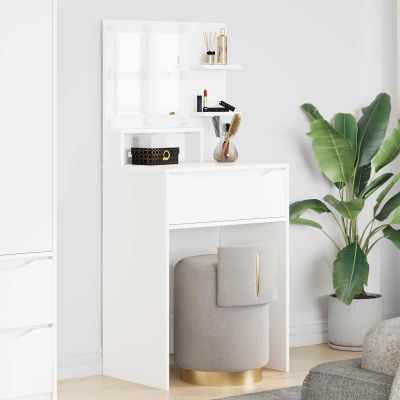 vidaXL Toaletné stolíky do spálne Biela 80 x 39,6 x 135 cm