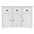 vidaXL Komoda BODO biela 115x43x200,5 cm borovicový masív