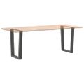 vidaXL Nohy k jedálenskému stolu v tvare V, 2 ks, antracitové, 70 x (72 – 73,3) cm, oceľ