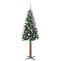 vidaXL Úzky vianočný stromček Zelená 150 cm