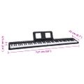 vidaXL Elektrická klavírna klávesnica 88 Keys so stojanom na hudbu