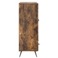 vidaXL Servírovacia skriňa Dymový dub 66 x 34,5 x 95 cm