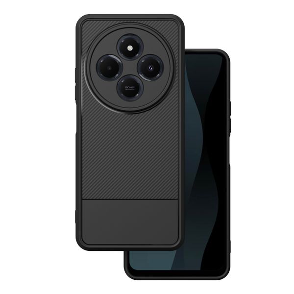 Simple Carbon puzdro pre Xiaomi Redmi 14C 4G/ 14C 5G / Redmi A4 / POCO C75 čierna
