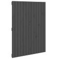 vidaXL Nástenné čelo postele sivé 82,5x3x110 cm masívna borovica