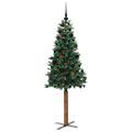 vidaXL Úzky vianočný stromček Zelená 180 cm