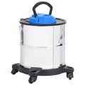 vidaXL Vysávač na popol s HEPA filtrom 1200 W 20 l nehrdzavejúca oceľ