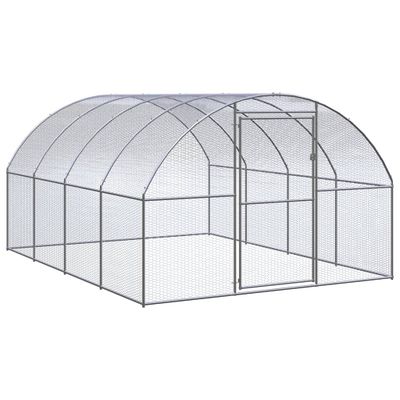 vidaXL Vonkajší kurín 3x4x2 m pozinkovaná oceľ