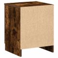 vidaXL Nočné stolíky 2 ks s 2 zásuvkami dymový dub 40x36x50 cm