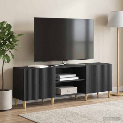 vidaXL TV skrinka Čierna 150 x 31 x 50 cm Kompozitné drevo