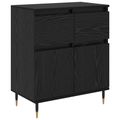 vidaXL Servírovacia skriňa so zásuvkou Čierny dub 60 x 35 x 70 cm