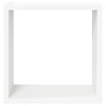 vidaXL Nástenné police 4 ks biele a dub sonoma 30x15x30 cm