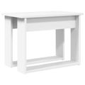 vidaXL Súprava na kávový stolík 2 ks Biela 50 x 52 x 42 cm