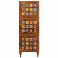 vidaXL Highboard Orech 40 x 33 x 110 cm Masívne mango drevo