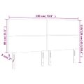 VidaXL Čelo postele hnedé 180x5x118/128 cm umelá koža