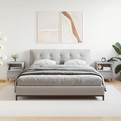 vidaXL Nočné stolíky 2 ks sivý dub sonoma 40x35x50 cm kompozitné drevo