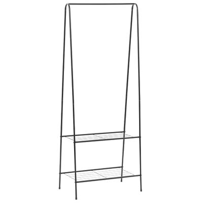 vidaXL Vešiak na oblečenie 59x35x150 cm čierny