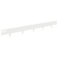 vidaXL Obrubník trávnika 50 ks 100 x 12 cm Oceľ Biela