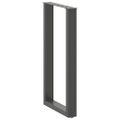 vidaXL Nohy barového stola v tvare U, 2 ks, antracitové, 40 x (90-91) cm, oceľové