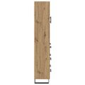 vidaXL Highboard 2 ks Remeselný dub 69,5 x 34 x 180 cm