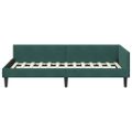 vidaXL Rohový rám postele Tmavozelená 80 cm x 200 cm Zamat