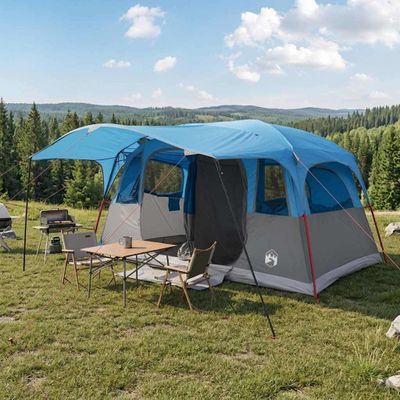 vidaXL Tunelový stan Modrá 427 x 305 x 205 cm Polyester a oceľ