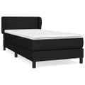 vidaXL Posteľný rám boxspring s matracom čierny 80x200 cm látka