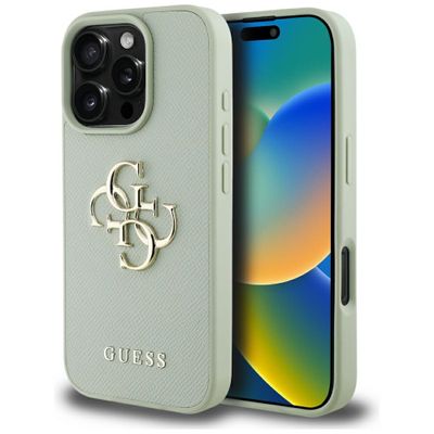 Guess Hardcase PU Grained Big 4G a Classic Logo Puzdro pre iPhone 16 Pro Max 6,9" Zelená