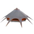 vidaXL Teepee stan pre 7 osôb 7-miestny Šedá a oranžová