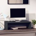 vidaXL Stojan na monitor sivý 50x27x15 cm masívna borovica