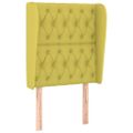 vidaXL Čelo postele so záhybmi zelené 83x23x118/128 cm látka