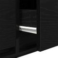 vidaXL TV stolíky 2 ks dub čierne 80x31x25,5 cm kompozitné drevo