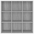 vidaXL Knižnica sivý dub sonoma 98x29x97,5 cm