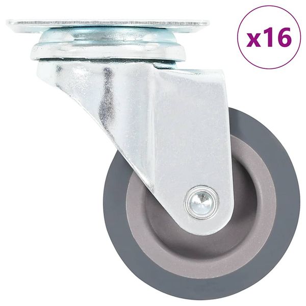 vidaXL Otočné kolieska 16 ks, 50 mm
