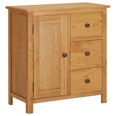 vidaXL Skrinka 70x35x75 cm dubový masív