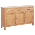 vidaXL Sada príborníka a kredenca z dubového dreva 112x33,5x175 cm