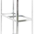 vidaXL 2-posch. stojany na pneumatiky 4ks strieborné 110x40x180cm oceľ