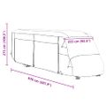 VidaXL Kryty na obytné autá sivé 970x235x275 cm netkaná textília