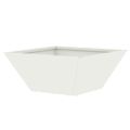 vidaXL Záhradný kvetináč 5 ks Biela 35 x 35 x 15 cm