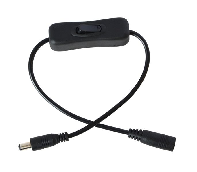 Kabel s vypínačem a konektory 5,5 x 2,1mm, 2x 15cm